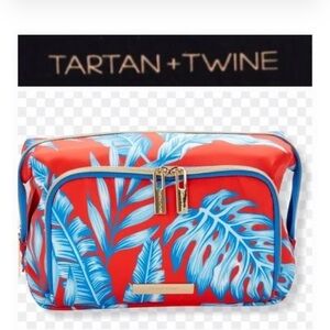 Tartan + Twine Tropical Vibe Double Zip Cosmetic Bag
